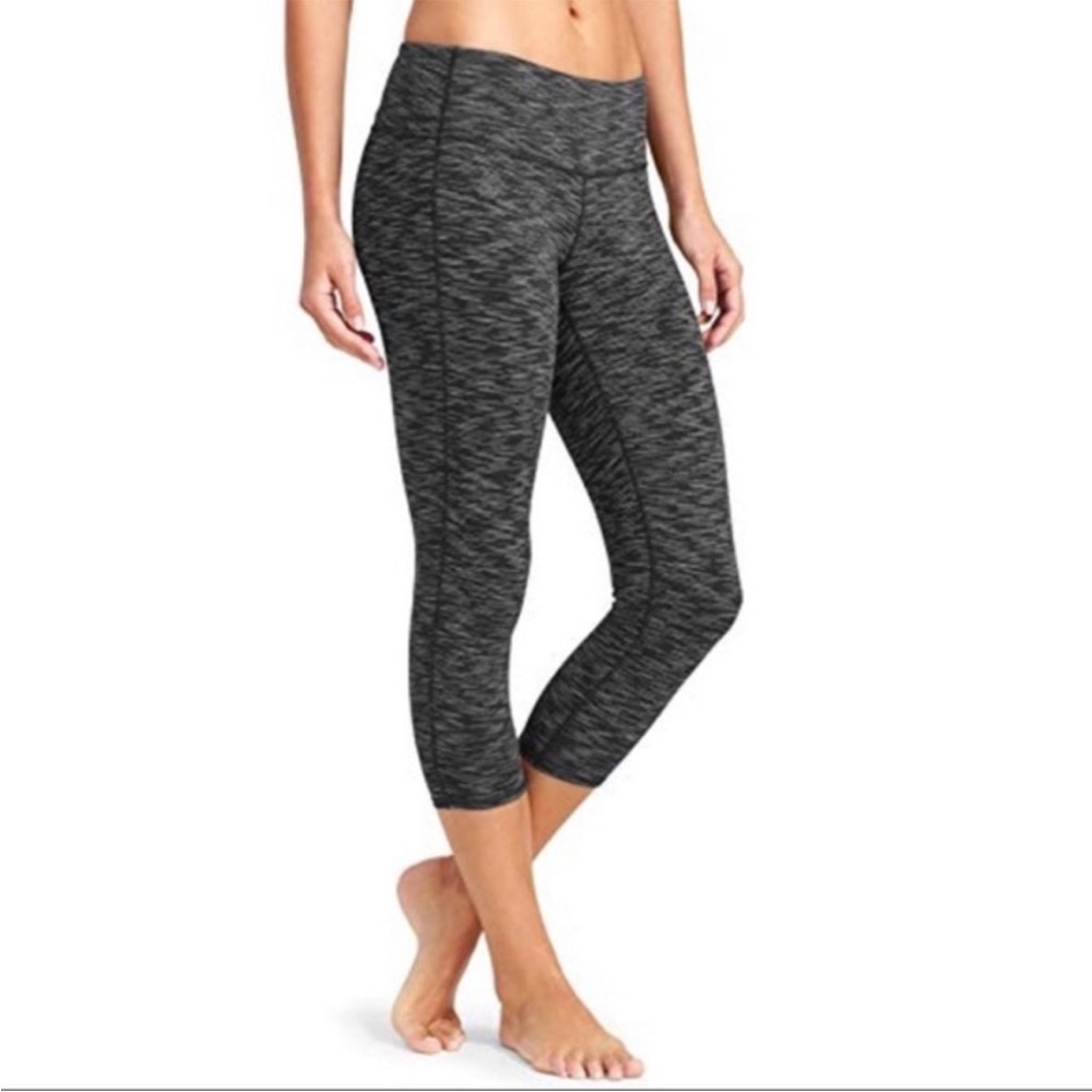 Athleta Energy Chaturang Crop Space Dye Leggings